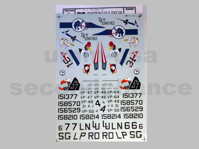 MS72-236 P-3 Orions #2 1/72